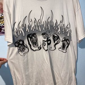 Billie Eilish white tour shirt